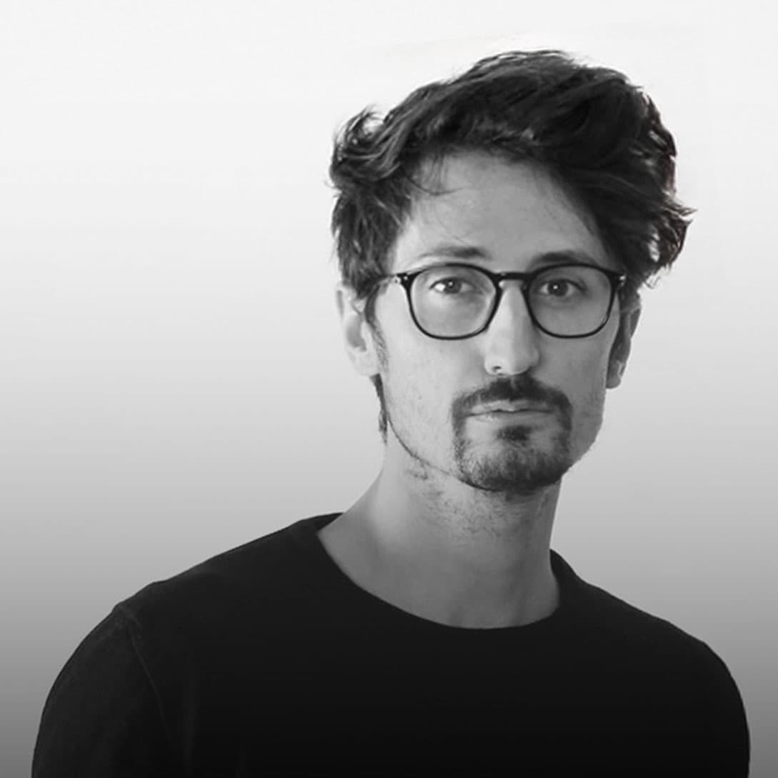 Portrait of Andrea Benedetti, professional architect.