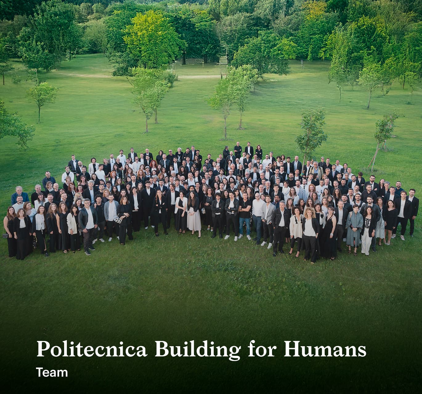 Portrait of the Politecnica Building for Humans team.