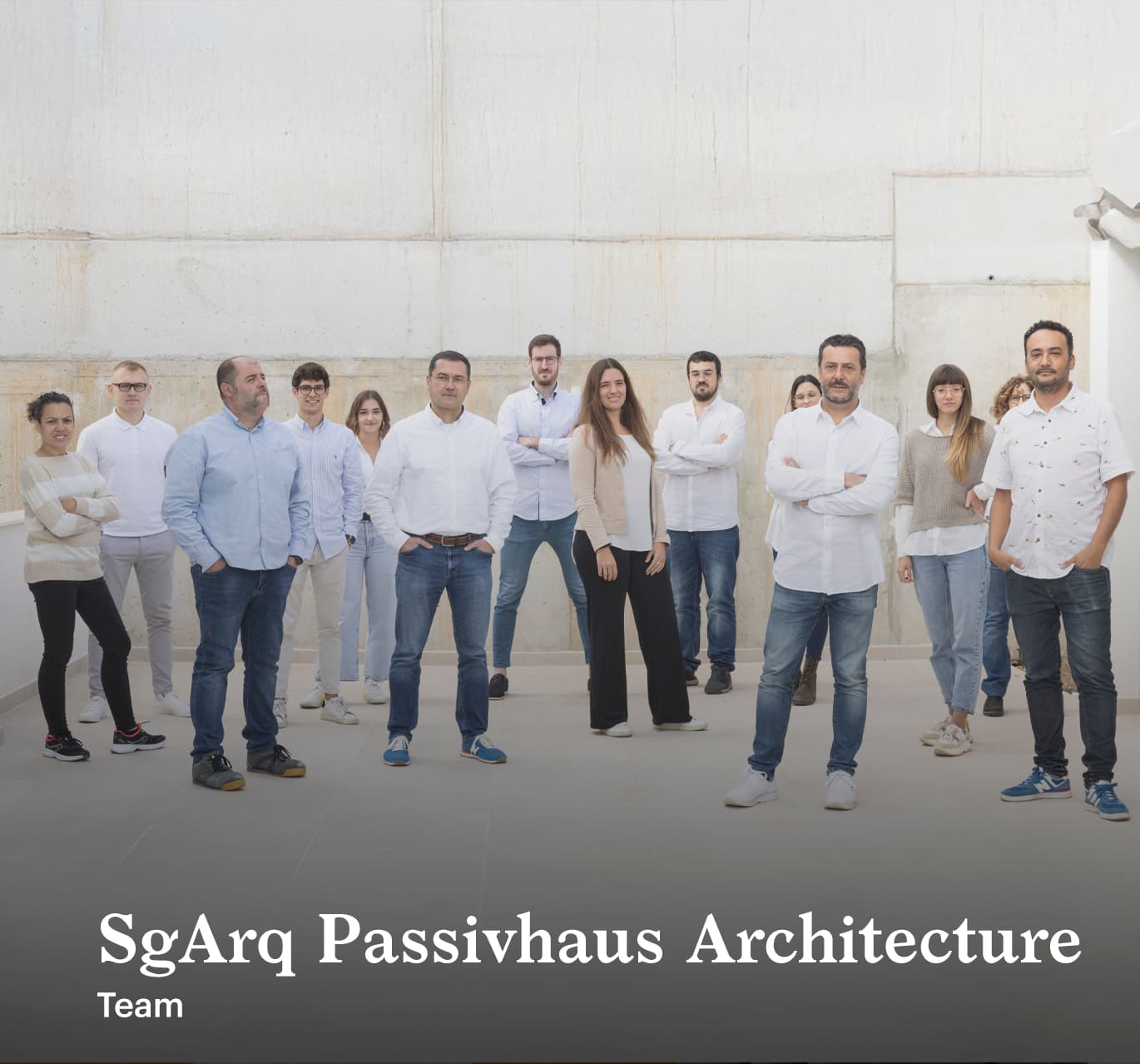 Portrait of the team of professional architects from SgArq Passivhaus Architecture.