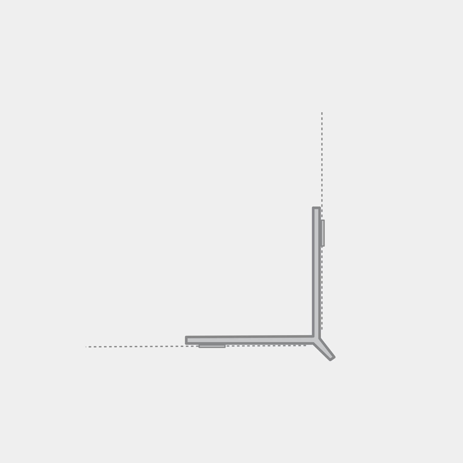 Angolare PVC a vista